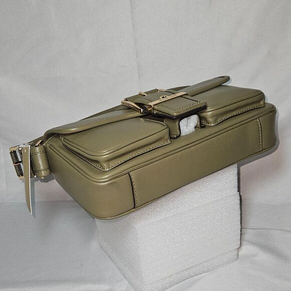 Michael Kors Leather Shoulder Bag – Olive/Khaki(Safari Green),Gold Hardware, NWT - Picture 8 of 8